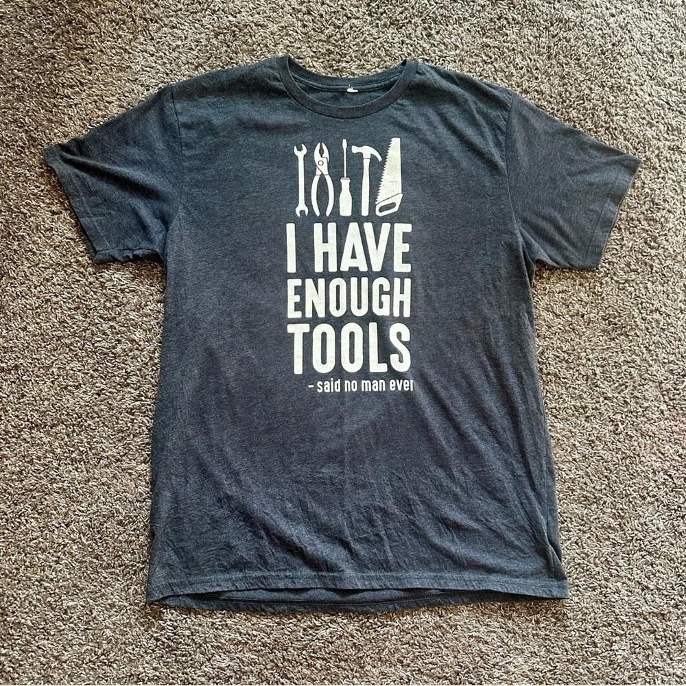 Funny Tool Graphic Tee Fits Men’s M